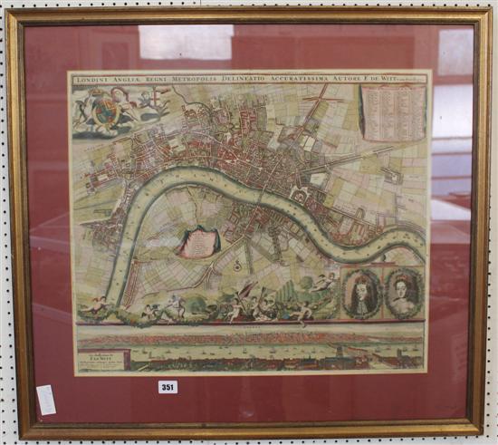 Framed map